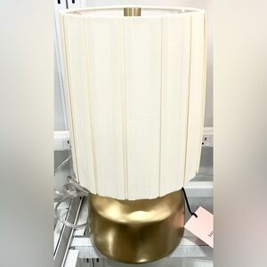Kate Spade SMALL GOLD or CREAM ACCENT Lamp new with tags